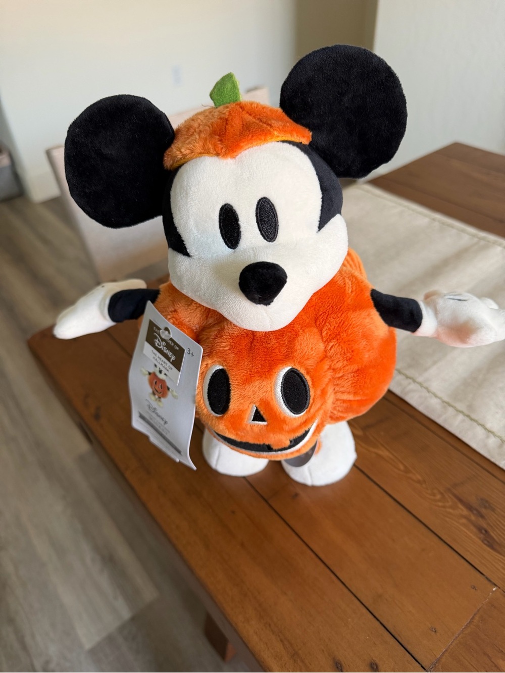 Disney Mickey Mouse Orange Pumpkin Costume Plush